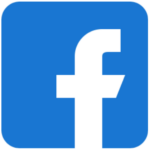 Lowercase F noted as the logo for Facebook