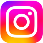 Logo for Instagram that is a multicolor, rounded square with a minimalist camera design