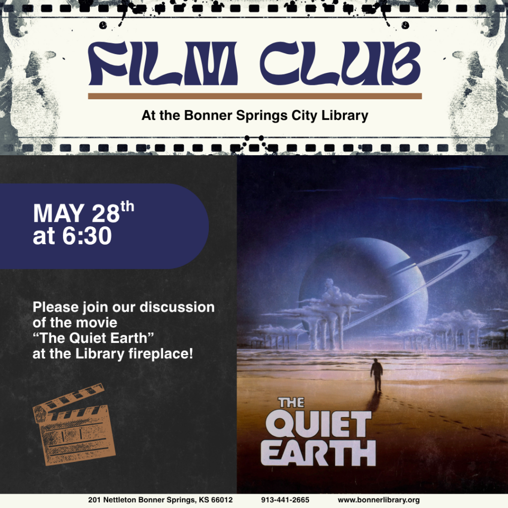 Film Club May 28th at 6:30 pm