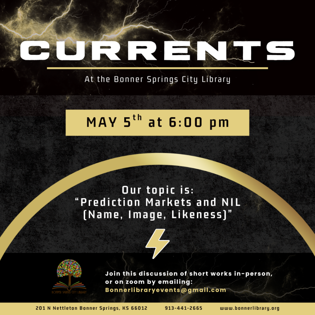 Currents May 5th at 6:00 pm